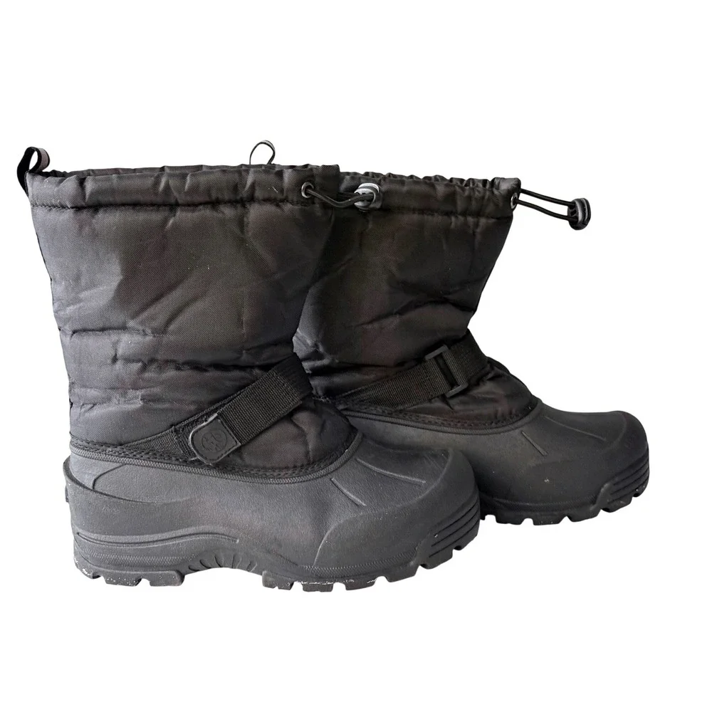 Northside Frosty Kids Black Winter Snow Boots Waterproof Insulated‎ Sz 5M